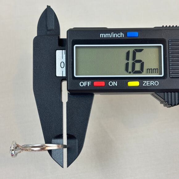 JWBR Diamond 925 Rose Gold Plate Heart Ring Anniversary Wedding Promise Sz 6.75 - Picture 13 of 13